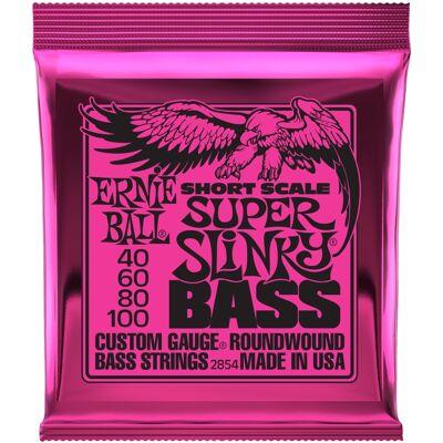 Ernie Ball 2854 Super Slinky Nickel Wound Short Scale Electric Bass 40 Ernie Ball 2854 Super Slinky Nickel Wound Short Scale Electric Bass 40