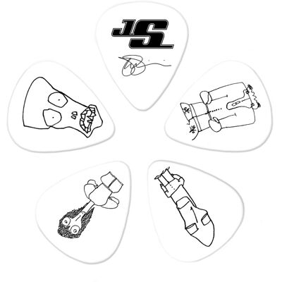 D'Addario Joe Satriani Guitar Picks White Heavy D'Addario Joe Satriani Guitar Picks White Heavy