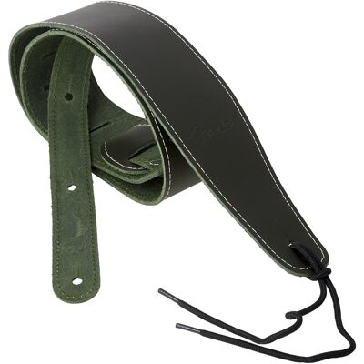 Fender Broken-In Leather Strap Green Fender Broken-In Leather Strap Green