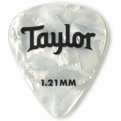 Taylor Celluloid Picks 1.21 White Pearl Taylor Celluloid Picks 1.21 White Pearl