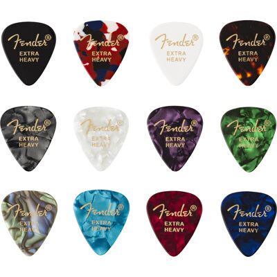 Fender 351 Celluloid Picks Medley Extra Heavy Fender 351 Celluloid Picks Medley Extra Heavy
