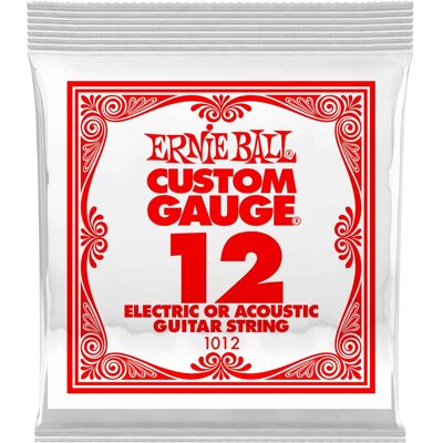 Ernie Ball 1022 Plain Steel Single .012 Ernie Ball 1022 Plain Steel Single .012
