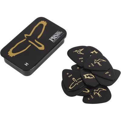 PRS Gold Birds Assorted Picks Tin Heavy PRS Gold Birds Assorted Picks Tin Heavy