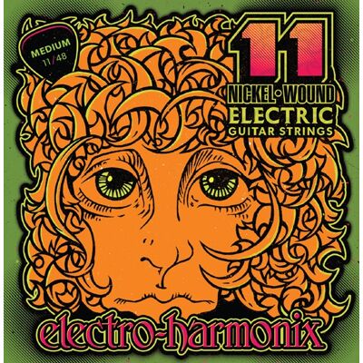 Electro-Harmonix Nickel Wound Electric Guitar Strings 11 Medium Electro-Harmonix Nickel Wound Electric Guitar Strings 11 Medium