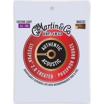 Martin Authentic Lifespan 2.0 92/8 Phosphor Bronze Custom Light Martin Authentic Lifespan 2.0 92/8 Phosphor Bronze Custom Light