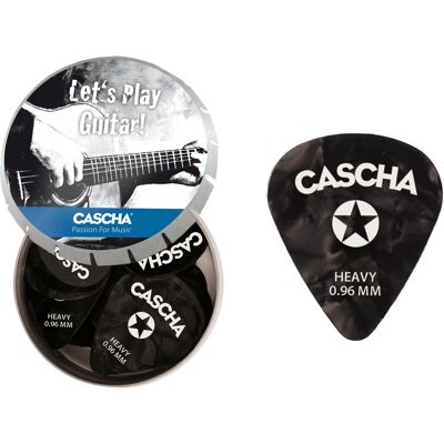 Cascha Guitar Pick Set Box Heavy 24 pcs + metal box Cascha Guitar Pick Set Box Heavy 24 pcs + metal box