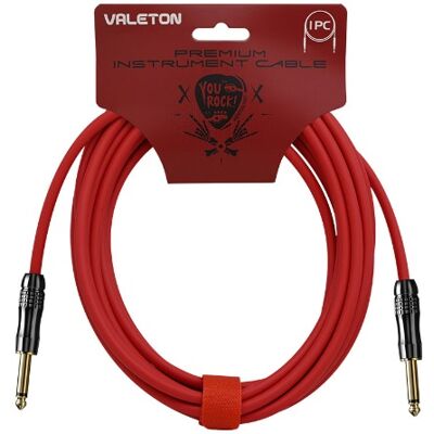 Valeton Premium Instrument Cable 5 m Red Valeton Premium Instrument Cable 5 m Red