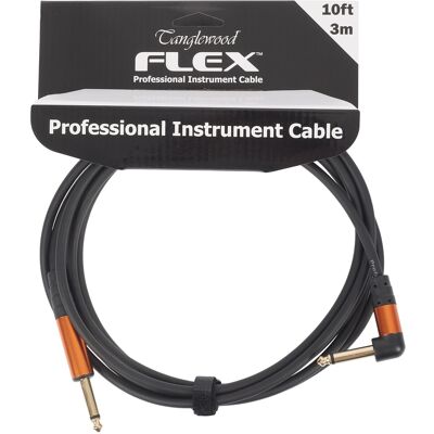 Tanglewood Flex Cable Rubber Black 3 m Angled Tanglewood Flex Cable Rubber Black 3 m Angled