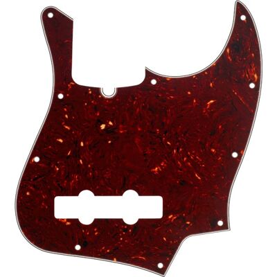 Fender Pickguard Jazz Bass 10-Hole Mount Tortoise Shell 4-Ply Fender Pickguard Jazz Bass 10-Hole Mount Tortoise Shell 4-Ply