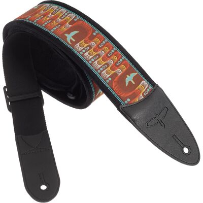 PRS 2.4" Padded Guitar Strap w/FLASH Custom Jacquard Birds Wavelength PRS 2.4" Padded Guitar Strap w/FLASH Custom Jacquard Birds Wavelength