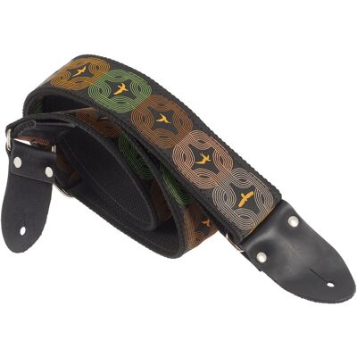PRS 2” Deluxe Retro Strap Orange Birds Custom Jacquard PRS 2” Deluxe Retro Strap Orange Birds Custom Jacquard