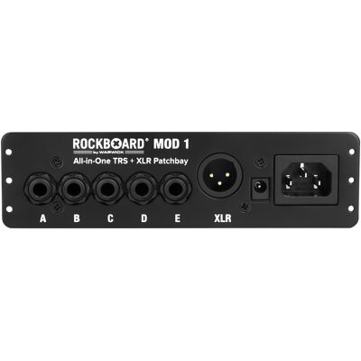 Rockboard MOD 1 V2 All-in-One TRS & XLR IEC & Barrel Patchbay Rockboard MOD 1 V2 All-in-One TRS & XLR IEC & Barrel Patchbay
