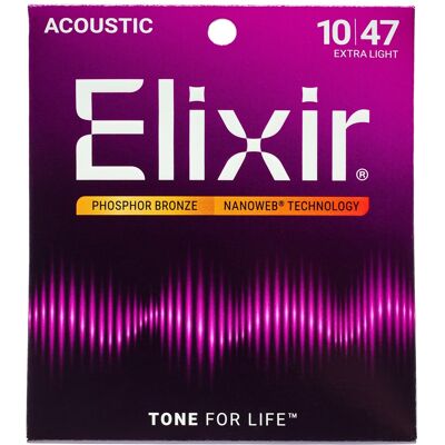 Elixir Nanoweb Phosphor Bronze Extra Light Elixir Nanoweb Phosphor Bronze Extra Light
