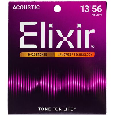 Elixir Nanoweb 80/20 Bronze Medium Elixir Nanoweb 80/20 Bronze Medium