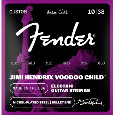 Fender Hendrix Voodoo Child Bullet Nickel Plated Steel 10-38 Fender Hendrix Voodoo Child Bullet Nickel Plated Steel 10-38