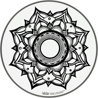 Remo 12" ARTBEAT Artist Collection Drumhead Aric Improta Sleep Lotus Remo 12" ARTBEAT Artist Collection Drumhead Aric Improta Sleep Lotus