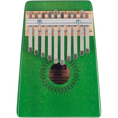 Sela Kalimba Mahogany 10 Green Sela Kalimba Mahogany 10 Green