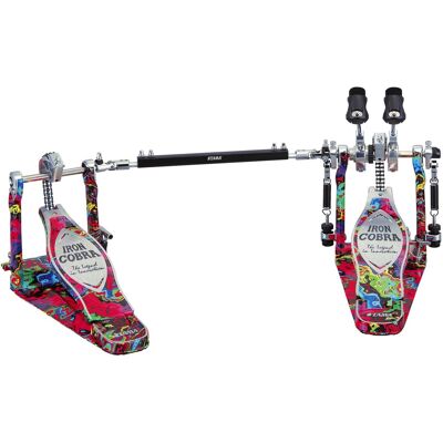 Tama 50th Limited Iron Cobra 900 Marble Psychedelic Rainbow Power Glid Tama 50th Limited Iron Cobra 900 Marble Psychedelic Rainbow Power Glid