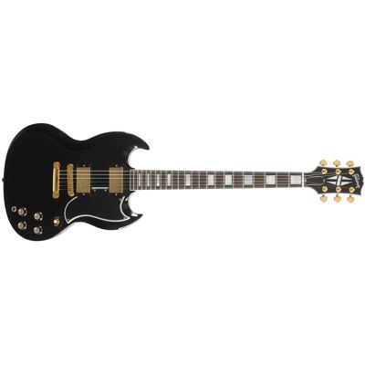 Gibson Custom SG Custom 2-Pickup w/ Ebony Fingerboard Gloss Ebony Gibson Custom SG Custom 2-Pickup w/ Ebony Fingerboard Gloss Ebony