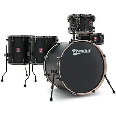 Premier Artist 22" 5pc Heavy Rock Shell Pack Matte Black Premier Artist 22" 5pc Heavy Rock Shell Pack Matte Black