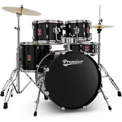 Premier Revolution 20" 5pc Drum Kit Black Premier Revolution 20" 5pc Drum Kit Black