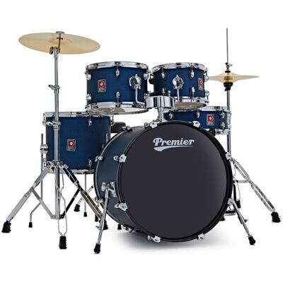 Premier Revolution 20" 5pc Drum Kit Blue Stardust Premier Revolution 20" 5pc Drum Kit Blue Stardust