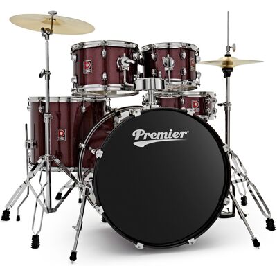 Premier Revolution 22" 5pc Drum Kit Red Sparkle Premier Revolution 22" 5pc Drum Kit Red Sparkle