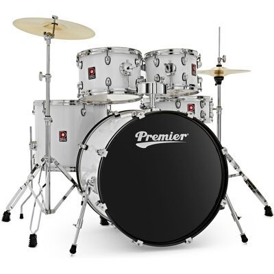 Premier Revolution 22" 5pc Drum Kit White Premier Revolution 22" 5pc Drum Kit White