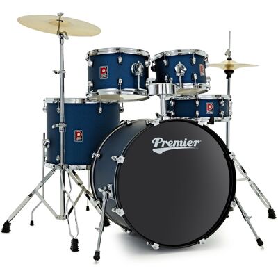 Premier Revolution 22" 5pc Drum Kit Blue Stardust Premier Revolution 22" 5pc Drum Kit Blue Stardust