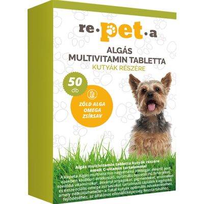Re-pet-a Repeta multiwitaminowa tabletka z glonami dla psów 50 szt Re-pet-a Repeta multiwitaminowa tabletka z glonami dla psów 50 szt