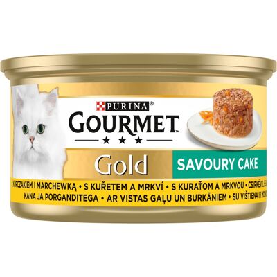 Gourmet Gold Savoury Cake kurczak+marchewka 85 g Gourmet Gold Savoury Cake kurczak+marchewka 85 g