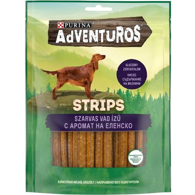 AdVENTuROS Strips - Dziki smak sarniny przysmaki 90 g AdVENTuROS Strips - Dziki smak sarniny przysmaki 90 g