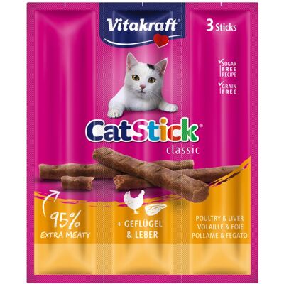 Vitakraft Cat Stick mini z drobiem i wątróbką 3 szt Vitakraft Cat Stick mini z drobiem i wątróbką 3 szt