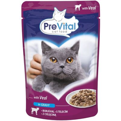 PreVital saszetki z wołowiną 24 x 100 g PreVital saszetki z wołowiną 24 x 100 g