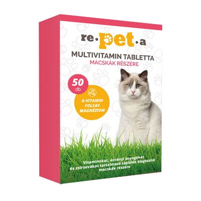 Re-pet-a Repeta multivitamin tabletka dla kotów 50 szt Re-pet-a Repeta multivitamin tabletka dla kotów 50 szt