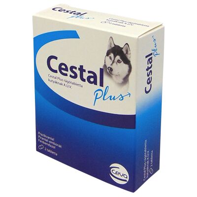 Cestal Plus tabletki do rozgryzania i żucia dla psów 2 szt Cestal Plus tabletki do rozgryzania i żucia dla psów 2 szt