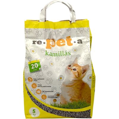 Re-pet-a Repeta żwirek bentonitowy dla kota o zapachu rumianku 5 kg Re-pet-a Repeta żwirek bentonitowy dla kota o zapachu rumianku 5 kg