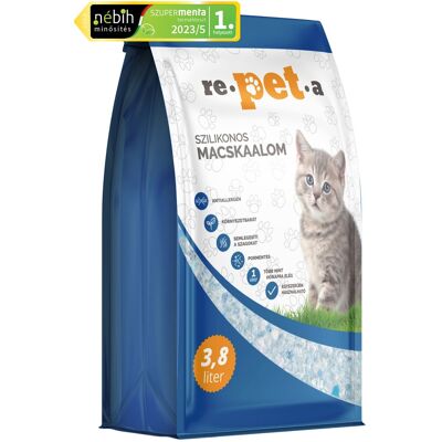 Re-pet-a Re-pet-a Silikonowe żwirki dla kotów 3,8L - 1,5kg Re-pet-a Re-pet-a Silikonowe żwirki dla kotów 3,8L - 1,5kg