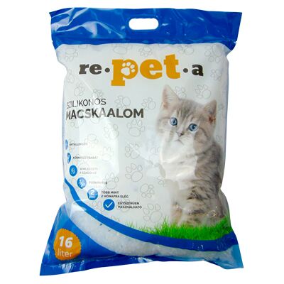 Re-pet-a Repeta Żwirek dla Kotów - Kryształy Silikonu - 16L Re-pet-a Repeta Żwirek dla Kotów - Kryształy Silikonu - 16L