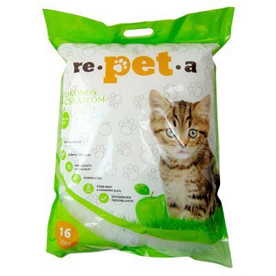 Re-pet-a Repeta Silikonowa Żwirek dla Kotów - Zapach Jabłka - 16L Re-pet-a Repeta Silikonowa Żwirek dla Kotów - Zapach Jabłka - 16L