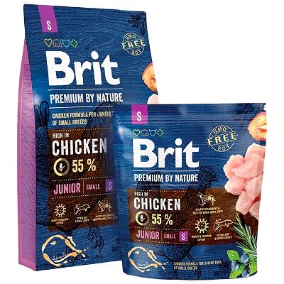 Brit Premium By Nature Kurczak Mały Junior - Sucha karma dla psów - 3 kg Brit Premium By Nature Kurczak Mały Junior - Sucha karma dla psów - 3 kg