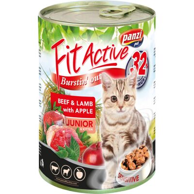 Fit Active FitActive Junior Beef & Lamb konserwa dla kotów 415 g (308951) Fit Active FitActive Junior Beef & Lamb konserwa dla kotów 415 g (308951)