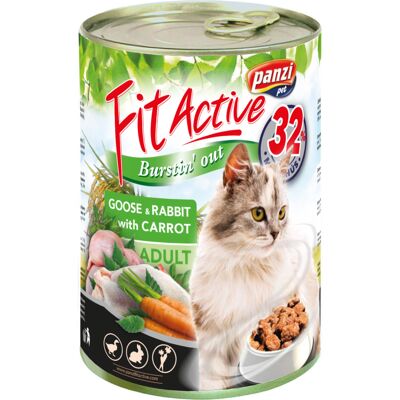 Fit Active FitActive Goose & Rabbit konserwa dla kotów 415 g (308968) Fit Active FitActive Goose & Rabbit konserwa dla kotów 415 g (308968)