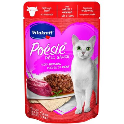 Vitakraft Poésie Déli Sauce dla kotów - wołowina 85 g Vitakraft Poésie Déli Sauce dla kotów - wołowina 85 g