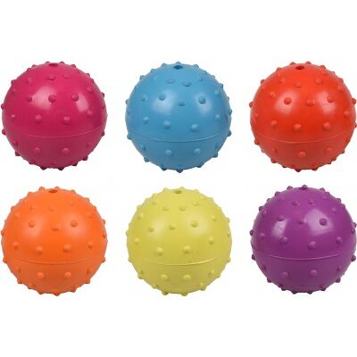 Flamingo Rubber Ball - gumowa piłka z dzwonkiem- mieszanka 7 cm Flamingo Rubber Ball - gumowa piłka z dzwonkiem- mieszanka 7 cm