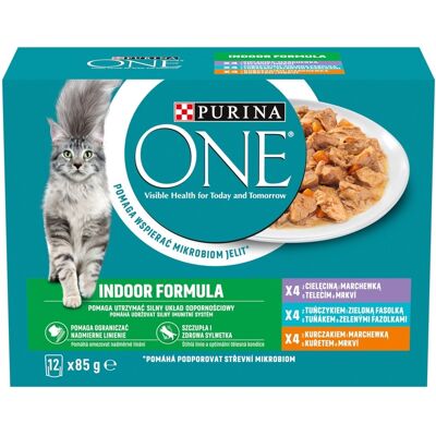 Purina ONE Mokra karma dla kota - Wołowina, Tuńczyk, Kurczak Purina ONE Mokra karma dla kota - Wołowina, Tuńczyk, Kurczak