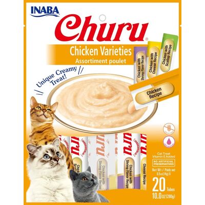 INABA Cat Churu Puree - Kurczak mix 20 szt 20 x 14 g INABA Cat Churu Puree - Kurczak mix 20 szt 20 x 14 g