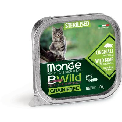 Monge Bwild Bez Zbóż Karma dla Kotów z Dzikiem i Warzywami - 100g Monge Bwild Bez Zbóż Karma dla Kotów z Dzikiem i Warzywami - 100g