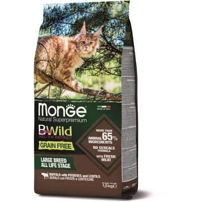 Monge BWild Bez zbóż dla dużych ras kotów Monge BWild Bez zbóż dla dużych ras kotów