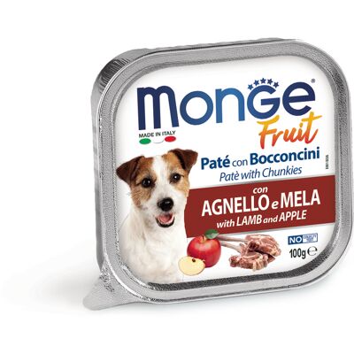 Monge Włoska Karma dla Psów - Jagnięcina i Jabłko - Kompletny Wilgotny Pokarm Monge Włoska Karma dla Psów - Jagnięcina i Jabłko - Kompletny Wilgotny Pokarm